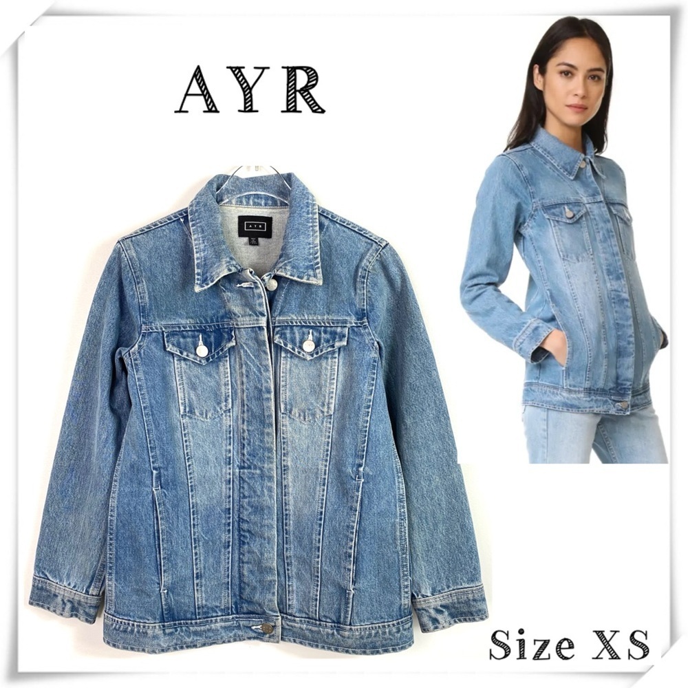 AYR The Double Star Denim Jean Jacket in Light Washed Size XS